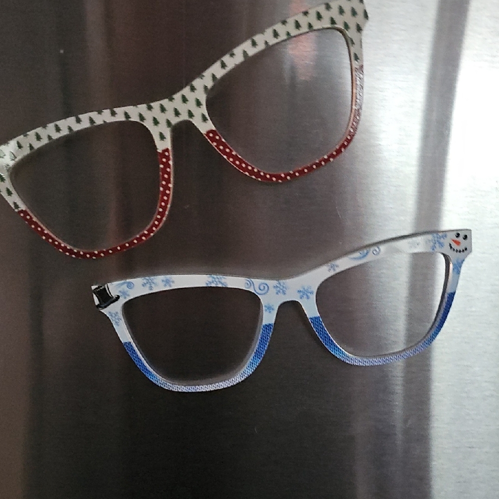 Festive Pair Eyewear Glasses Set - Red and Blue